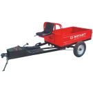 Remorca motocultor Rotakt Transporter REM600 4x4 capacitate incarcare 600 kg roti 5.00-12 cuva 137x92x31 cm sistem dublu de franare