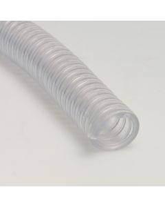 Furtun transparent din PVC/spira din otel 1”-25mm 5m
