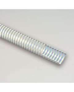 Furtun transparent din PVC cu spira alba 63 mm 5m