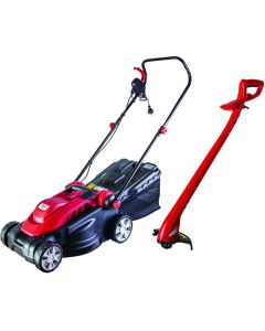 Pachet masina gazon Raider RD-LMGT01 motor 1600 W latime lucru 360 mm volum cos 35 l Motocoasa electrica 250 W