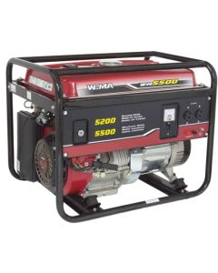 Generator curent WEIMA WM 5500 E putere 5.5 kW 230V benzina pornire electrica AVR