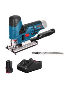 Bosch GST 12V-70 Ferastrau vertical cu 1 acumulator Li-Ion, 2Ah + Incarcator rapid de 4Ah GAL12V-40