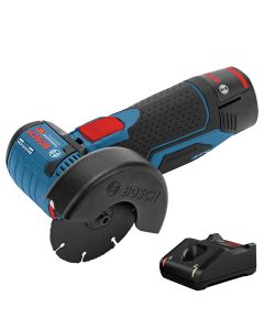 Polizor unghiular cu acumulator Bosch GWS 12V-76  12V 76mm cutie carton acumulator 2 Ah si incarcator
