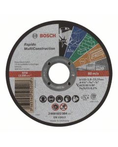 Disc de taiere drept Rapido Multi Construction ACS 60 V BF, 115mm, 1,0mm