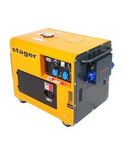 Stager DG 5500S+ATS Generator insonorizat diesel 4.2kW monofazat 3000 rpm cu automatizare
