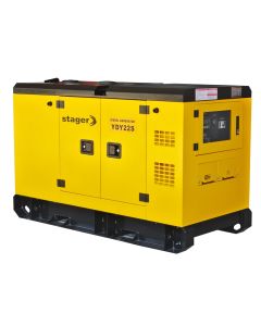 Generator curent STAGER YDY22S putere 17.6kW 230V insonorizat diesel pornire electrica