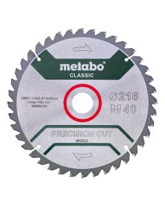 Metabo panza Precision Cut HW/CT 216x2.4x30 40 dinti WZ 5°neg
