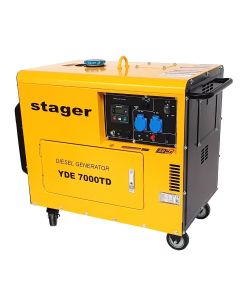 Generator curent Stager YDE7000TD putere 5 kW 230V insonorizat diesel pornire electrica