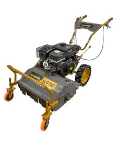 Tocator vegetatie AgroPro GC60 motor 9 CP latime lucru 60 cm 2+1 viteze 36 lame ghidon reglabil roti pline 320 x 100 mm