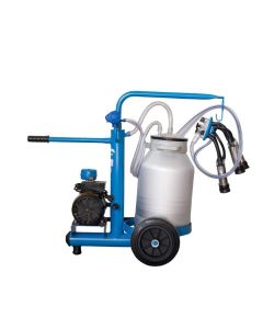 Aparat de muls vaci cu un post EMT BLUE 1+1A30 un bidon ALUMINIU 30 LITRI 