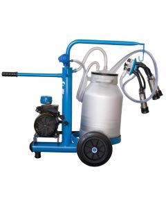Aparat de muls vaci cu un post EMT BLUE 1+1A25 un bidon ALUMINIU 25 LITRI 