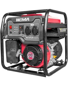 Generator curent Weima WM 4000i Inverter motor 7.5 CP 4 timpi putere maxima 3.8kVA 230V benzina rezervor 9 l

