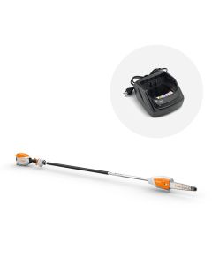 Motofierastrau telescopic profesional STIHL HTA 66 putere 0.85 kW lama 30 cm lungime 240 cm + incarcator AL 101