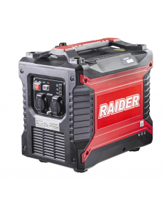 Generator Raider RD-GG03 putere max 5 kW motor 6.7 CP 389 cmc rezervor 25 L AVR monofazat