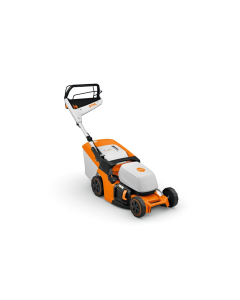 Masina de tuns gazonul STIHL RMA 443 V electrica latime taiere 41 cm cos colector 52 L fara acumulator si incarcator sistem AK