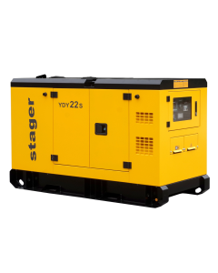 Generator insonorizat Stager YDY22S 22kVA 87A 1500rpm monofazat diesel
