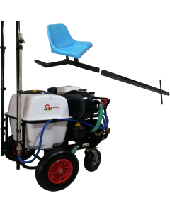 Aparat de stropit Gardelina BSR 100 Trailer cu duze ceramice motor 6.5 CP benzina rezervor 100L presiune 25 bar