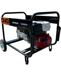 Generator de curent Devax Motors DWG T8500 HS motor 13 CP benzina Honda 390 cmc rezervor 6.6L roti manere transport trifazat