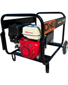 Generator pentru sudura Devax Motors DWG 220 TDC HS motor 13 CP benzina Honda 390 cmc rezervor 6.6L roti manere transport trifazat