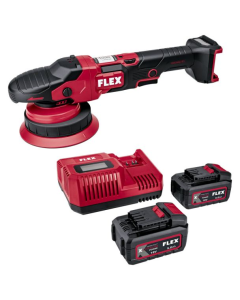 Masina de polisat orbitala Flex XFE 15 150 18.0-EC Set, 150 mm, cu acumulatori Li-Ion 18 V/5.0 Ah