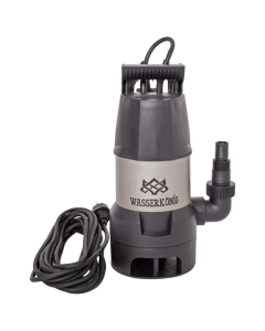 Pompa submersibila din plastic Wasserkonig SPMD9250 ape murdare particule max. 35 mm putere 950 W debit 15000 l/h inaltime refulare 8.5 m flotor electromecanic