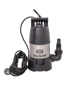 Pompa submersibila din plastic Wasserkonig SPMC10267 particule max. 5 mm putere 1000 W debit 16000 l/h inaltime refulare 10 m flotor electromecanic
