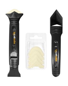 Kit aplicator si razuitor silicon AgroPro 5 capete 3-17 mm