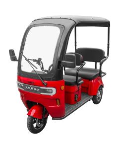 Tricicleta electrica KUBA OPTIMUS MAX cu cabina autonomie 60 km viteza maxima 25 km/h putere 1000W acumulatori 72V/20Ah nu necesita permis