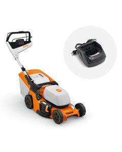 Masina de tuns gazonul STIHL RMA 448 PV electrica latime taiere 46 cm cos colector 52 L fara acumulator si incarcator sistem AP