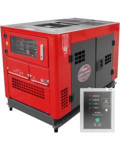 Generator curent Rotakt RODE-12000Q putere 9.0kW 230V diesel pornire electrica AVR roti transport automatizare ATS