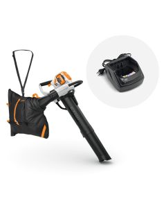 Aspirator cu tocator STIHL SHA 140.0 36V debit aer 910 mc/h sac colector 55L sistem AP + incarcator AL 101