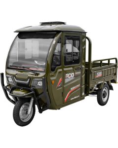 Tricicleta electrica RDB MAX-klass4 cu volan fara permis 4500W 25 km/h 72V32Ah autonomie 53 km bena rabatabila
